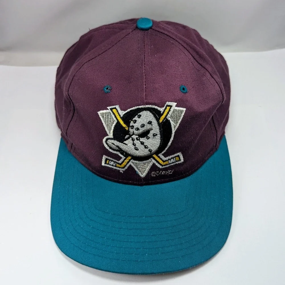 Mighty‎ Ducks Disney NHL C Competitor Ice Hockey Vintage 90s Snapback Hat Cap